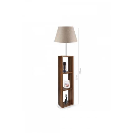 Подова лампа AYD 1xE27/40W/230V кафява/сива