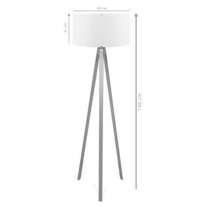 Подова лампа AYD 1xE27/40W/230V кафява/кремава
