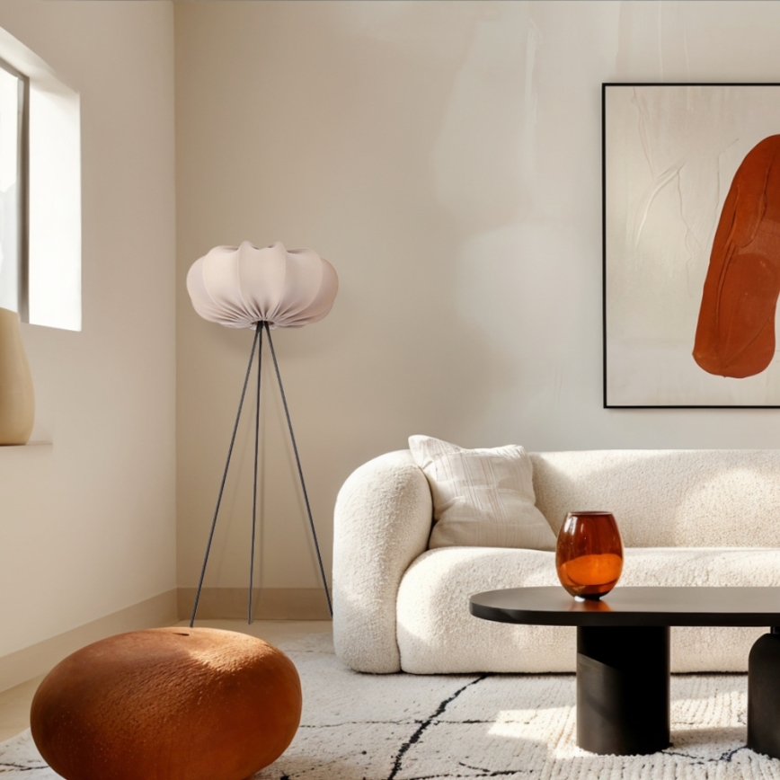 Подова лампа CAFEE 1xE27/40W/230V бежова/черна