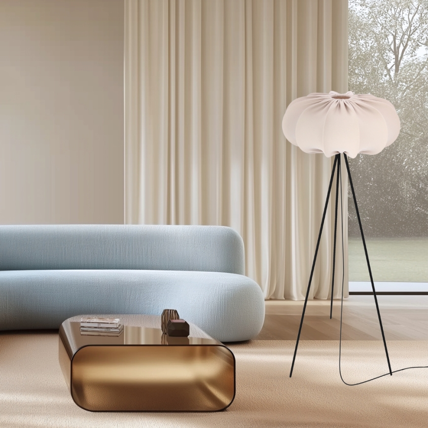 Подова лампа CAFEE 1xE27/40W/230V бежова/черна