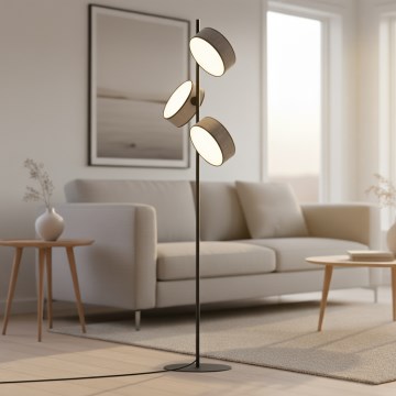 Подова лампа DRUMZ 3xE14/10W/230V сива