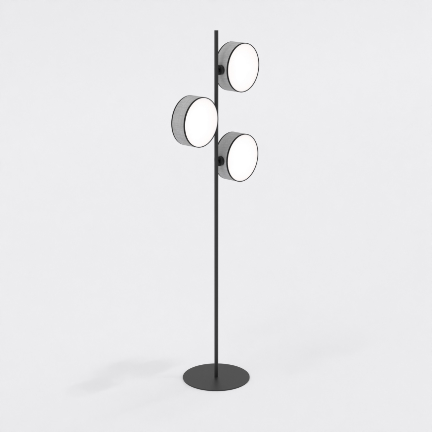 Подова лампа DRUMZ 3xE14/10W/230V сива