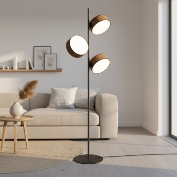 Подова лампа DRUMZ 3xE14/10W/230V кафява