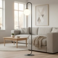 Подова лампа FLOR 1xE14/10W/230V черна