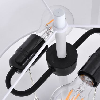 Подова лампа FOGO 2xE27/15W/230V бяла/бежова