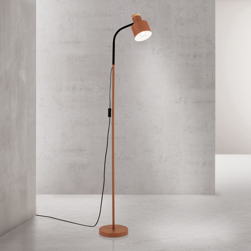 Подова лампа GILI 1xE27/40W/230V в цвят тухла