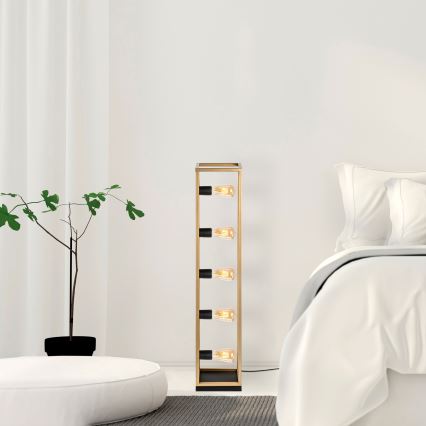 Подова лампа KAFES 5xE27/40W/230V златна
