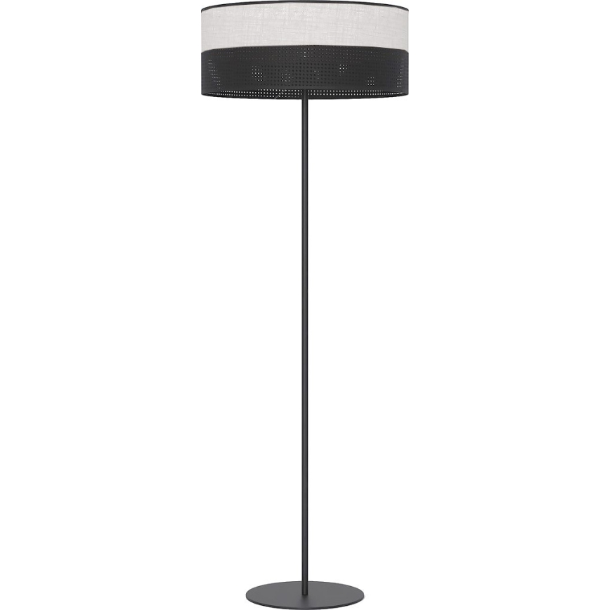 Подова лампа KARBON 1xE27/15W/230V черна/сива