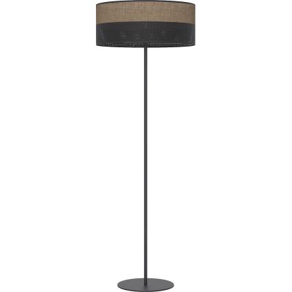 Подова лампа KARBON 1xE27/15W/230V черна/кафява