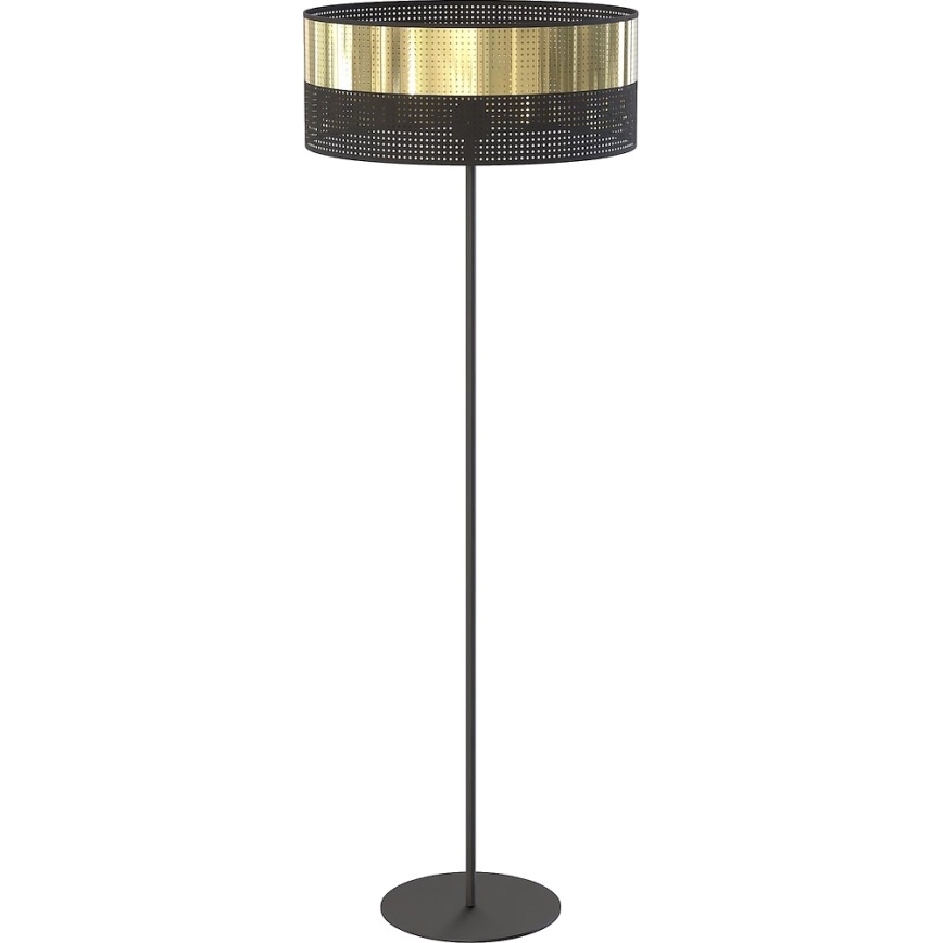 Подова лампа LUX 1xE27/15W/230V черна/златна
