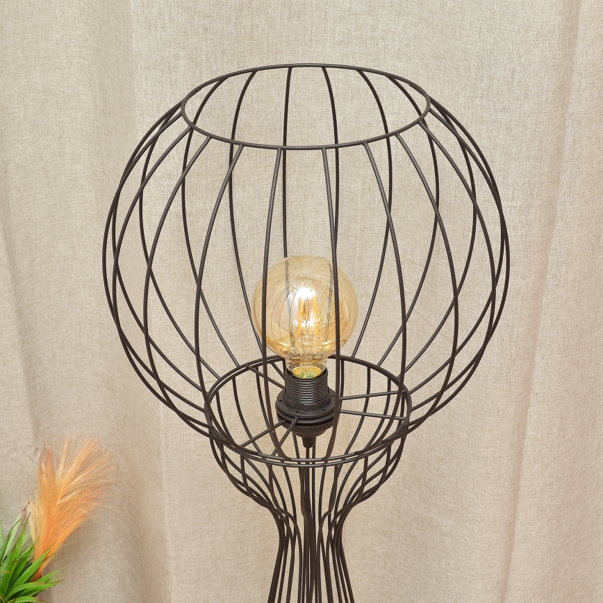 Подова лампа MERCURE 1xE27/15W/230V черна