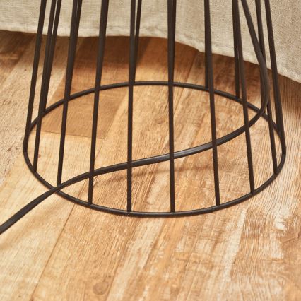 Подова лампа MERCURE 1xE27/15W/230V черна