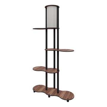 Подова лампа NOTO с полици 1xE27/40W/230V кафява/черна