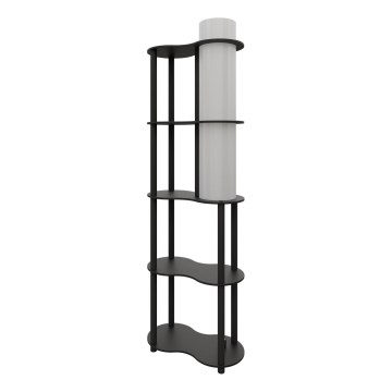 Подова лампа с полици NOTO 1xE27/40W/230V, черна