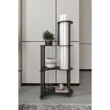 Подова лампа с полици NOTO 1xE27/40W/230V черна