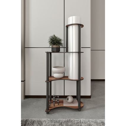 Подова лампа с полици NOTO 1xE27/40W/230V кафява/черна