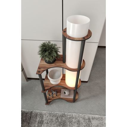 Подова лампа с полици NOTO 1xE27/40W/230V кафява/черна