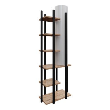 Подова лампа с рафтове MODA DOR 1xE27/40W/230V черен/кафяв