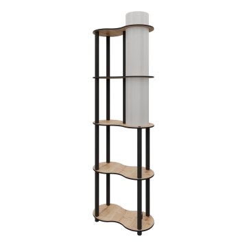 Подова лампа с рафтове NOTO 1xE27/40W/230V бежова/черна