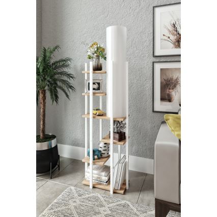 Подова лампа с рафтове VOGUE 1xE27/40W/230V 160 см бял