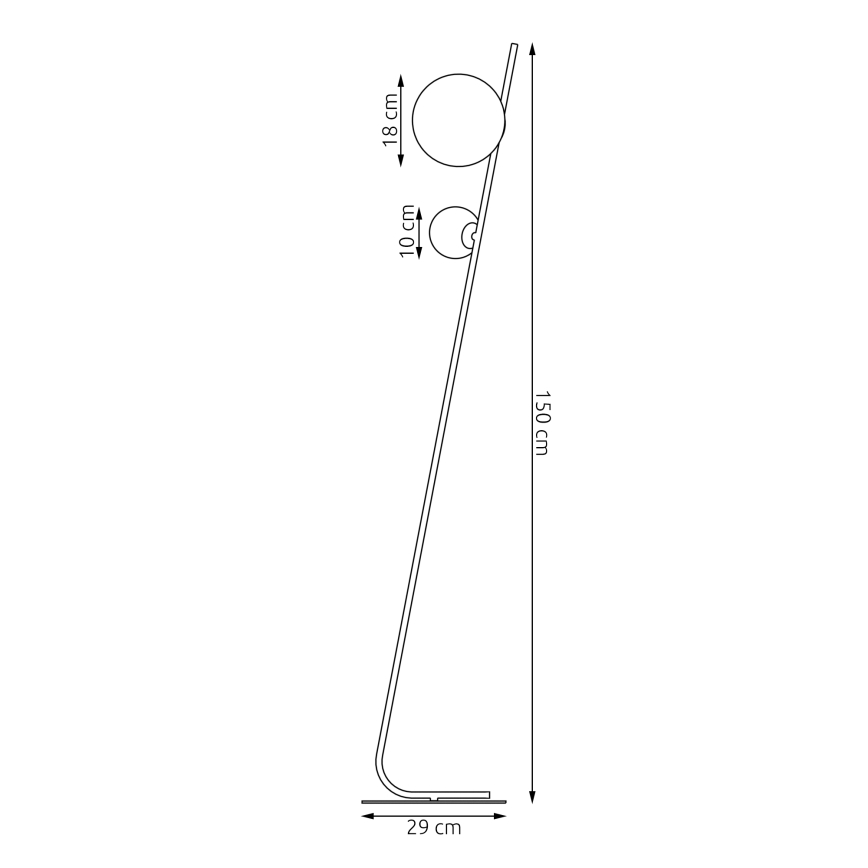 Подова лампа TATU 2xG9/8W/230V бежова