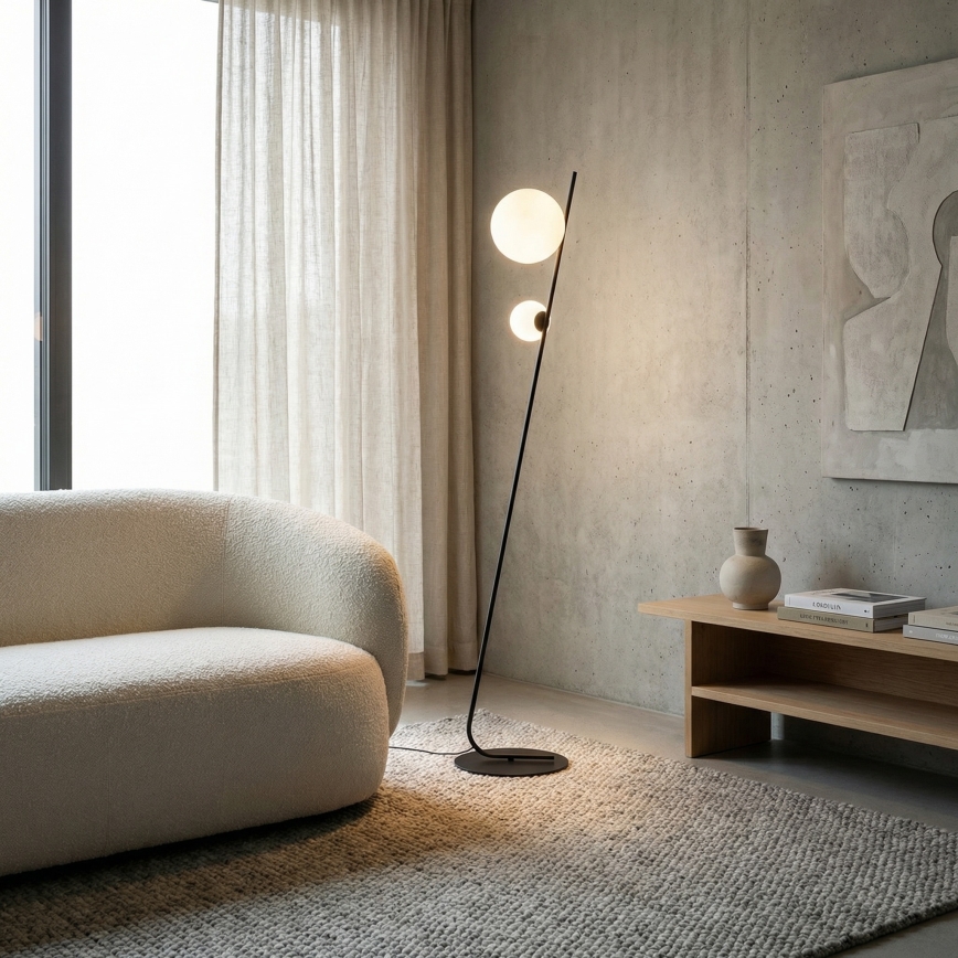 Подова лампа TATU 2xG9/8W/230V черна