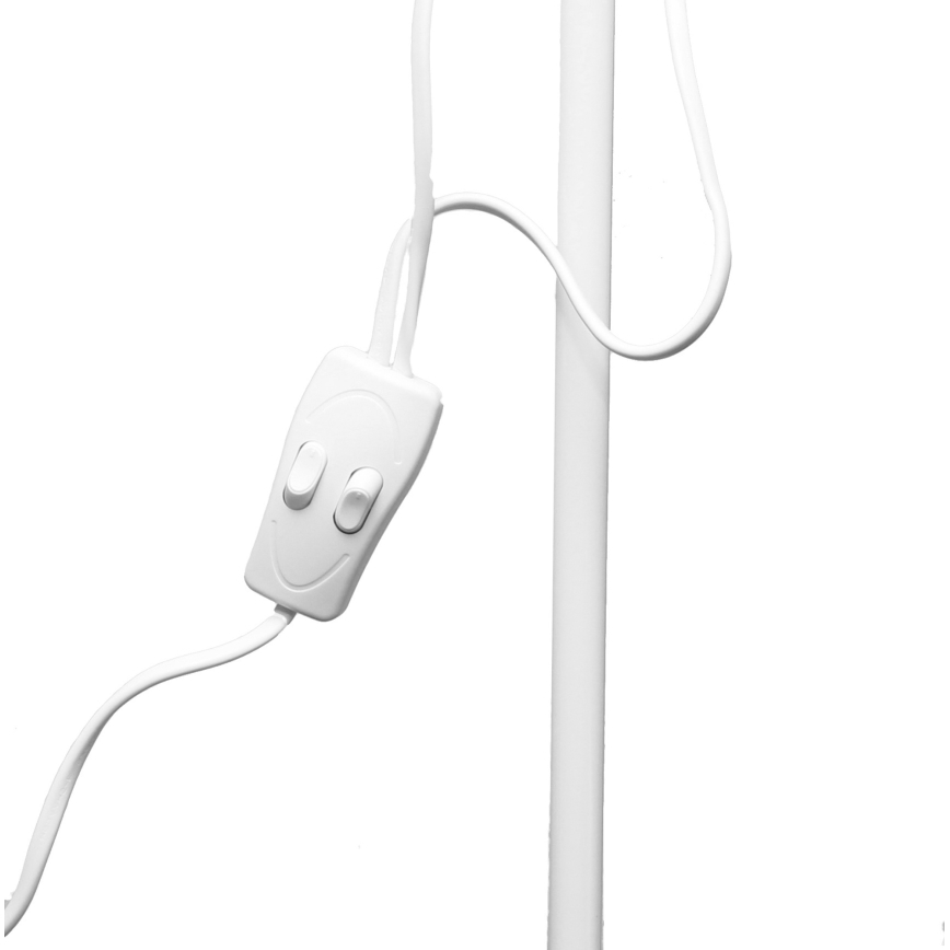 Podова лампа WENDY 1xE27/100W/230V + 1xE14/40W бяла