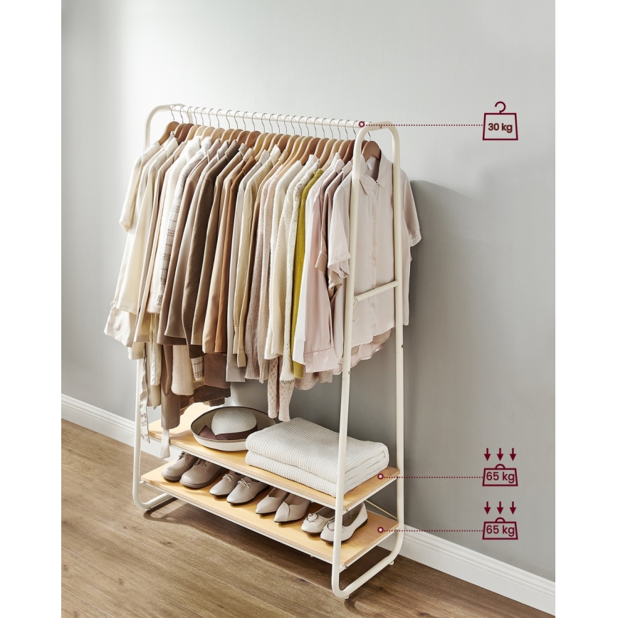 Подова закачалка LINEA бяла/кафява