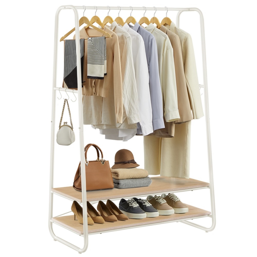 Подова закачалка LINEA бяла/кафява