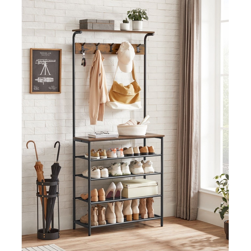 Подова закачалка NAVOR кафява/черна