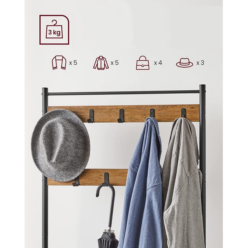 Подова закачалка NAVOR кафява/черна