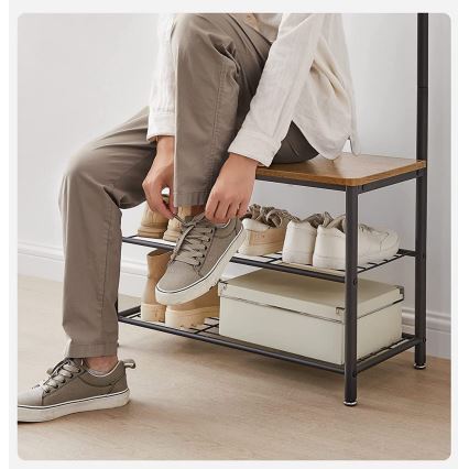 Подова закачалка NAVOR кафява/черна