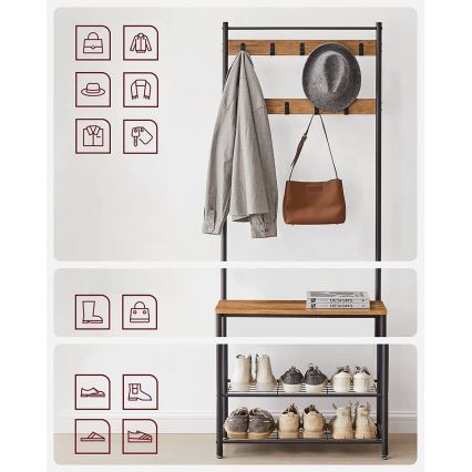 Подова закачалка NAVOR кафява/черна