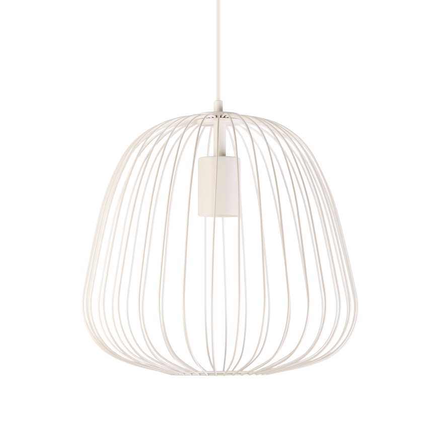 Подвес на кабел OVELLA 1xE27/15W/230V, диаметър 36 см, кремав