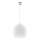 Подвесен полилей BALL с кабел 1xE27/15W/230V Ø 30 cm бял/лъскав хром