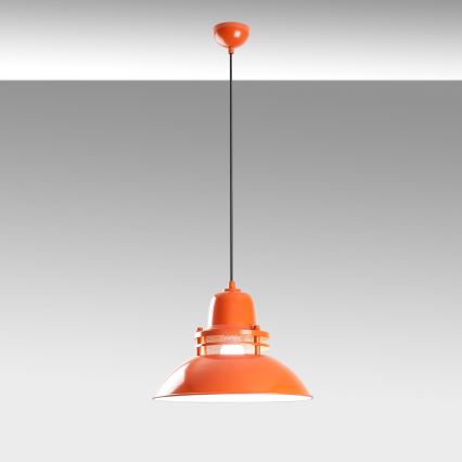 Подвесен полилей на кабел TIBET 1xE27/40W/230V оранжев