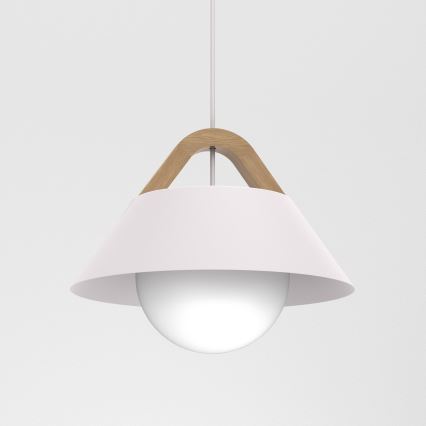 Подвесна лампа на кабел FUNDA 1xE27/15W/230V кремава