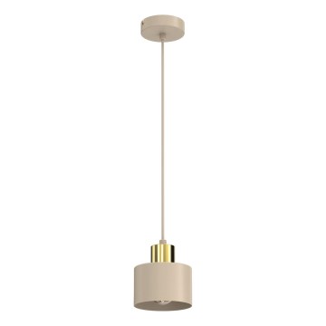 Подвесна лампа на кабел PARKLA 1xE27/15W/230V бежова/златна