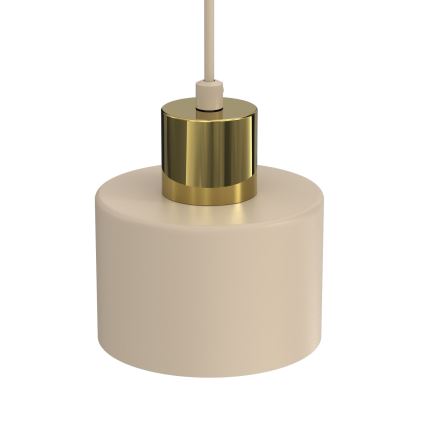 Подвесна лампа на кабел PARKLA 1xE27/15W/230V бежова/златна