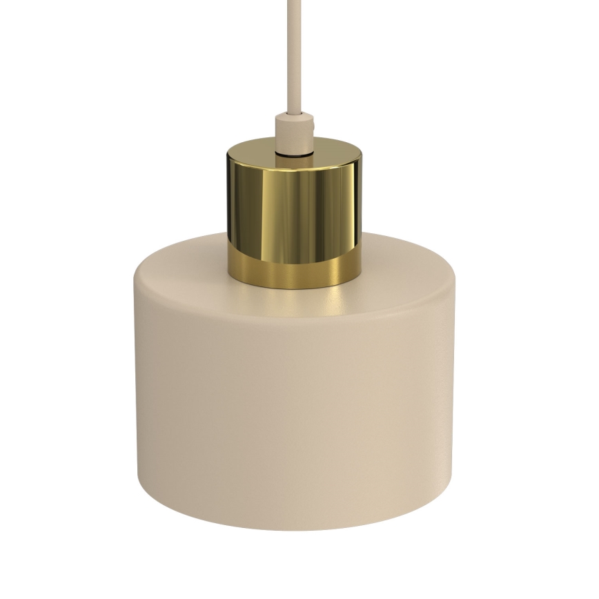Подвесна лампа на кабел PARKLA 1xE27/15W/230V бежова/златна