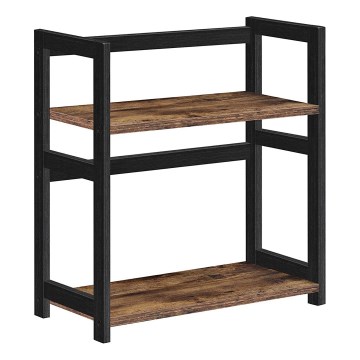 Полица за съхранение MARGE кафява/черна