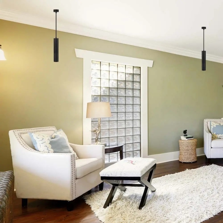 Полилей 1xGU10/35W/230V 30 cм черен