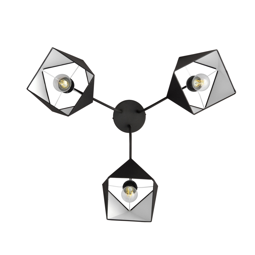 Полилей ADAMANT 3xE27/15W/230V черна