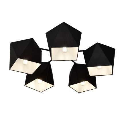 Полилей ADAMANT 5xE27/15W/230V черна