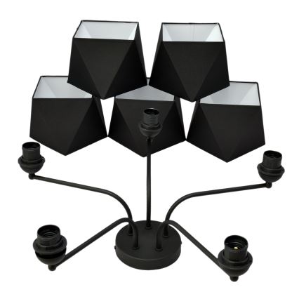 Полилей ADAMANT 5xE27/15W/230V черна