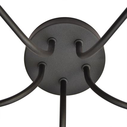 Полилей ADAMANT 5xE27/15W/230V черна