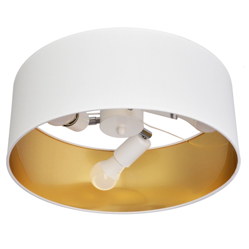 Полилей ALBA 3xE27/15W/230V бял/златист