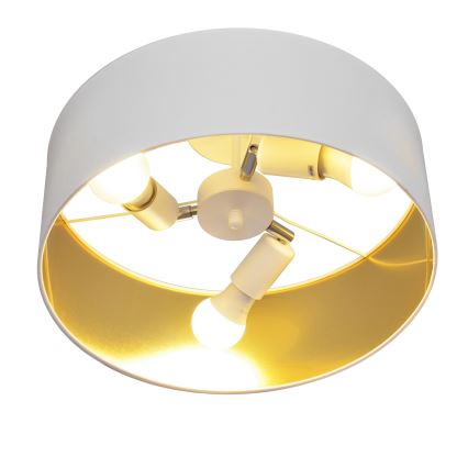Полилей ALBA 3xE27/15W/230V бял/златист