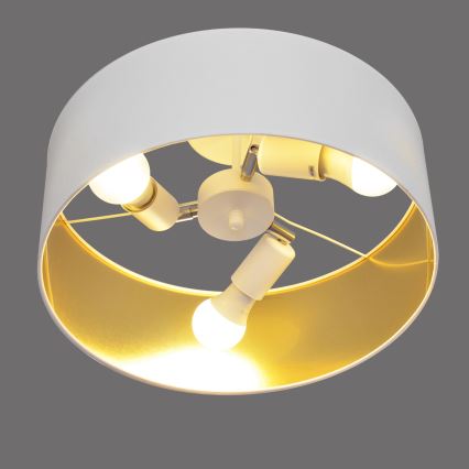 Полилей ALBA 3xE27/15W/230V бял/златист
