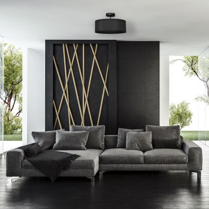 Полилей ALBA 3xE27/15W/230V черен